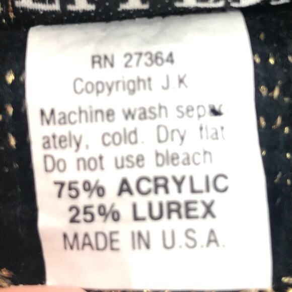 Ellen D. Vintage‎ Womens Sweater Floral Gold M USA - Picture 6 of 9